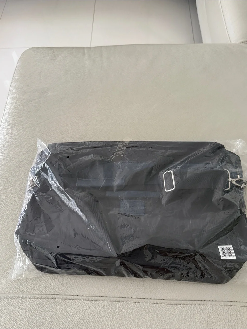 Men's Black and Navy Shoulder/ Weekender Bag